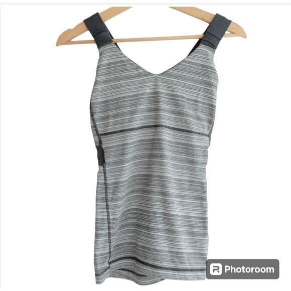 Lululemon Push Your Limits Tank Grey Sz 4 *check Measurements* - Picture 2 of 10